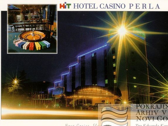 .  &copy;hrani Pokrajinski arhiv v Novi Gorici - PANG 667 Zbirke razglednic krajev Nova Gorica - Casino hotel Perla, 1997