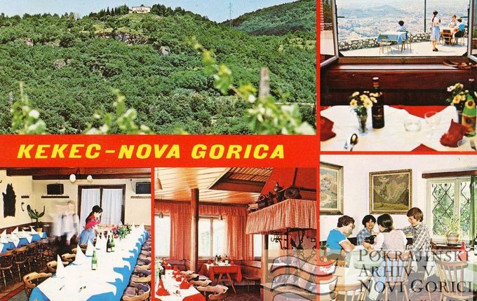 .  &copy;Cartolina conservata dal Archivio Regionale in Nova Gorica - PANG 667 Zbirke razglednic krajev Kekec, spedita in 1981.