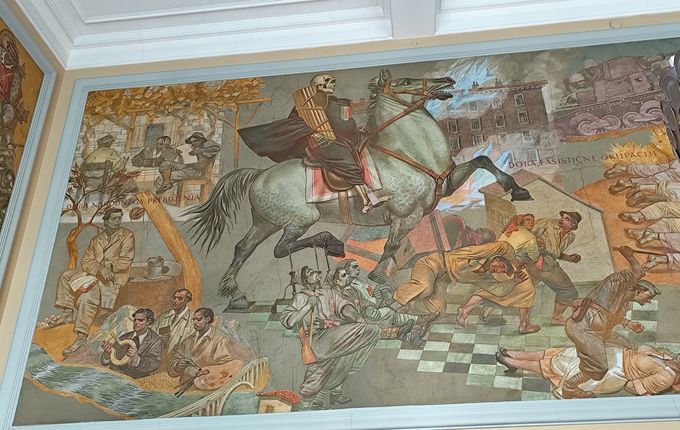 Freska zgodovine Primorske, avtor: Slavko Pengov. Foto: Blaž Kosovel.  